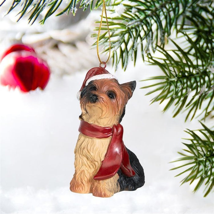 Yorkshire Terrier Holiday Dog Ornament Pet Decoration