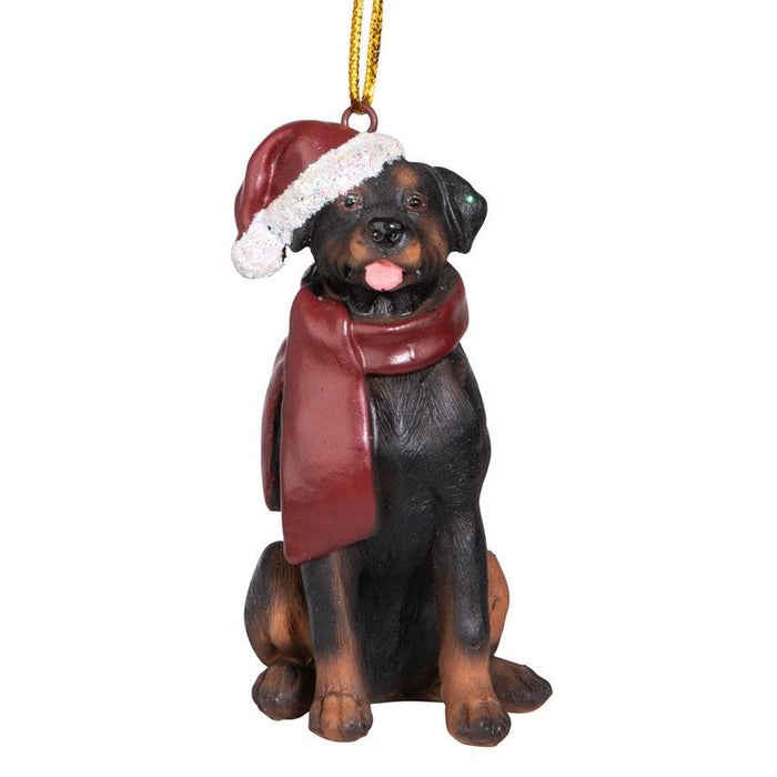 Rottweiler Holiday Dog Ornament Pet Decoration