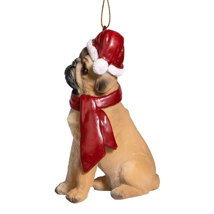 Pug Holiday Dog Ornament Pet Decoration