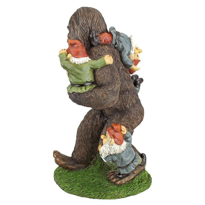 Schlepping the Garden Gnomes Bigfoot Statue