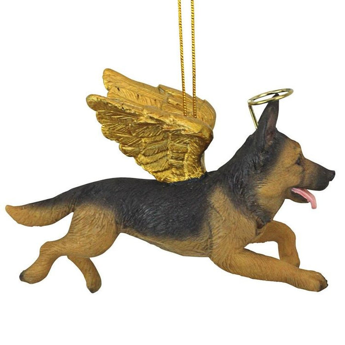 Honor Your Pet: German Shepherd Holiday Dog Angel Ornament