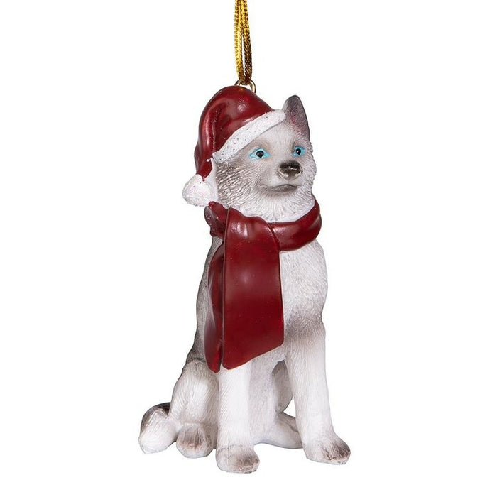 Siberian Husky Holiday Dog Ornament Pet Decoration