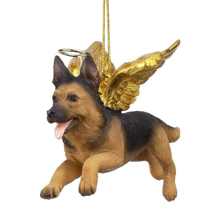 Honor Your Pet: German Shepherd Holiday Dog Angel Ornament