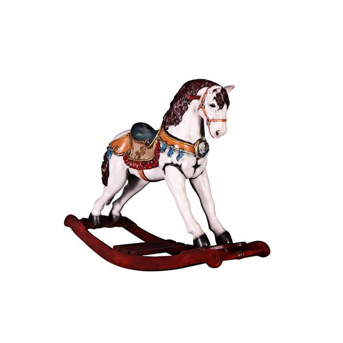 Victorian Carousel Pony Rocking Horse Statue