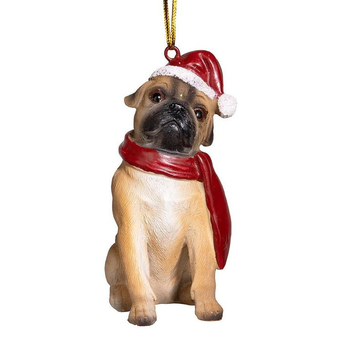 Pug Holiday Dog Ornament Pet Decoration