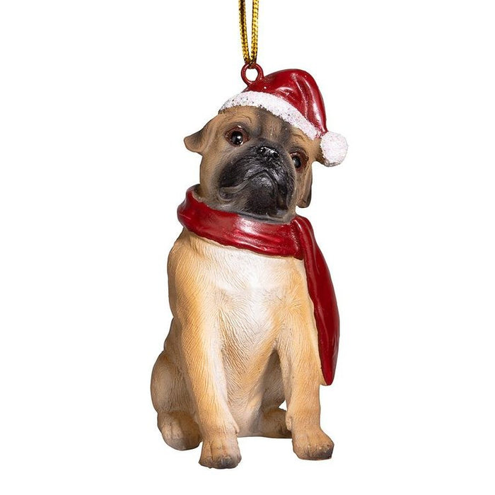 Pug Holiday Dog Ornament Pet Decoration