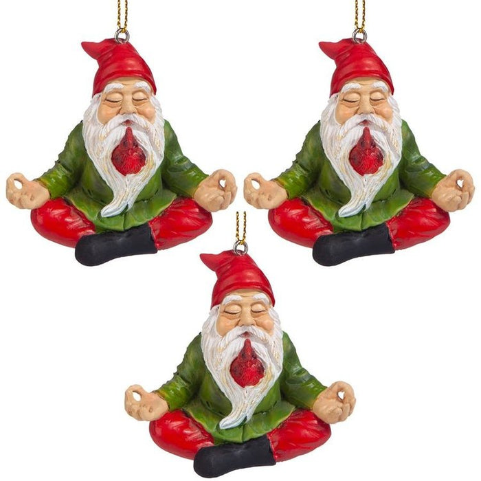 Zen Gnome Christmas Ornaments