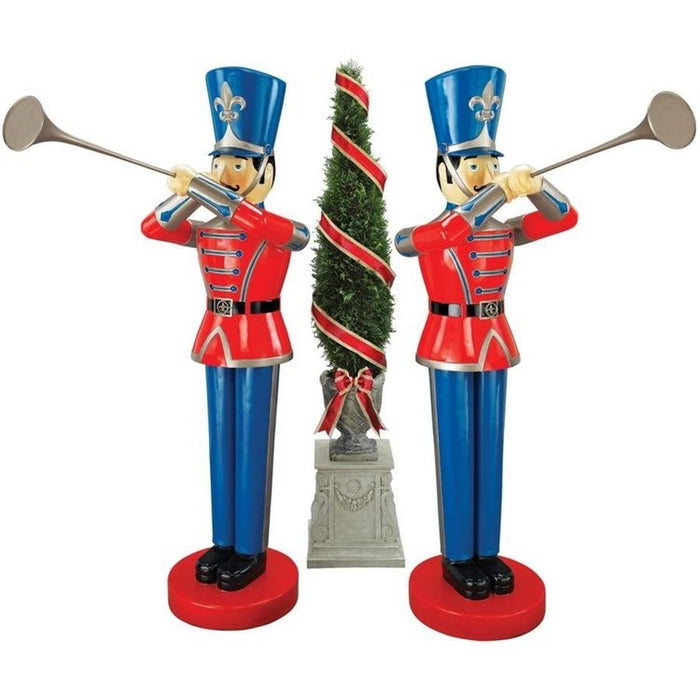 Trumpeting Soldier Holiday Statues