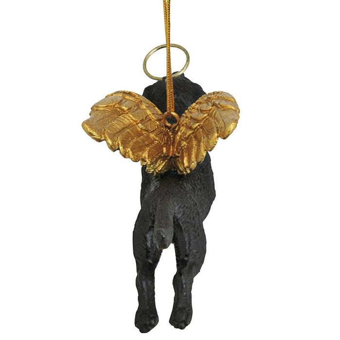 Honor Your Pet: Black Lab Holiday Dog Angel Ornament