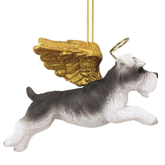 Honor Your Pet: Mini Schnauzer Holiday Dog Angel Ornament