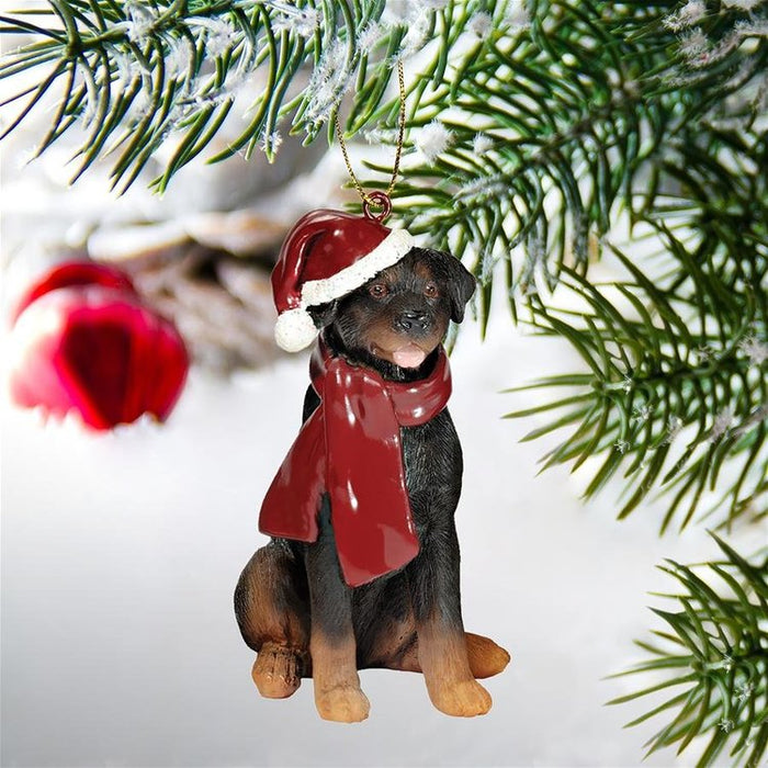 Rottweiler Holiday Dog Ornament Pet Decoration