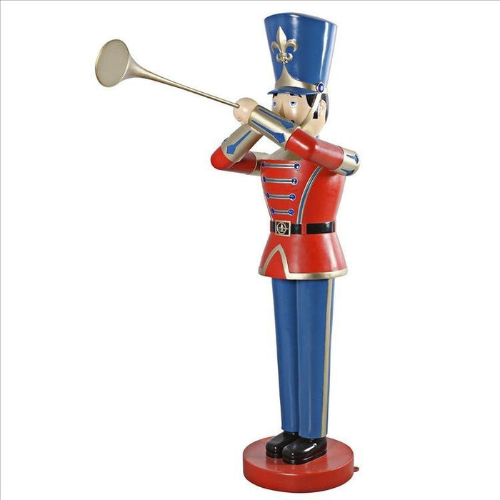 Trumpeting Soldier Holiday Statues