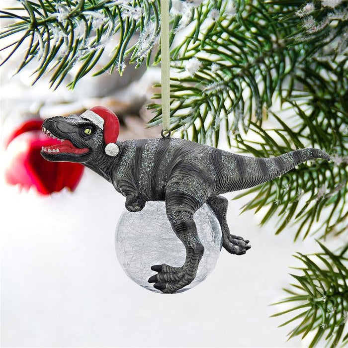 Blitzer the T-Rex Christmas Ornaments