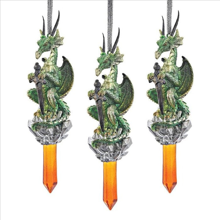 Cicles the Gothic Dragon Collectible Holiday Ornaments