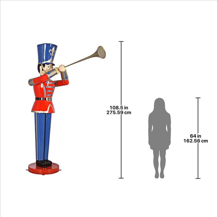 Trumpeting Soldier Holiday Statues