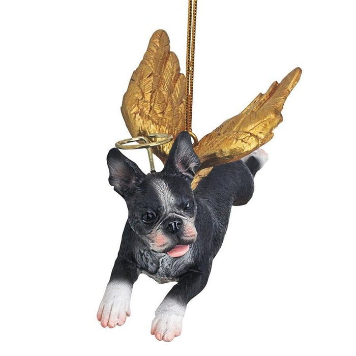 Honor Your Pet: Boston Terrier Holiday Dog Angel Ornament