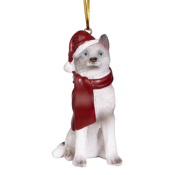 Siberian Husky Holiday Dog Ornament Pet Decoration