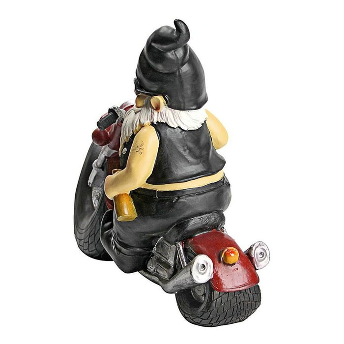 Axle Grease the Biker Garden Gnome Statue