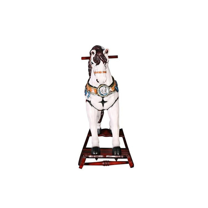 Victorian Carousel Pony Rocking Horse Statue