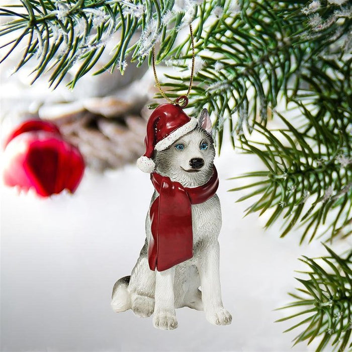 Siberian Husky Holiday Dog Ornament Pet Decoration