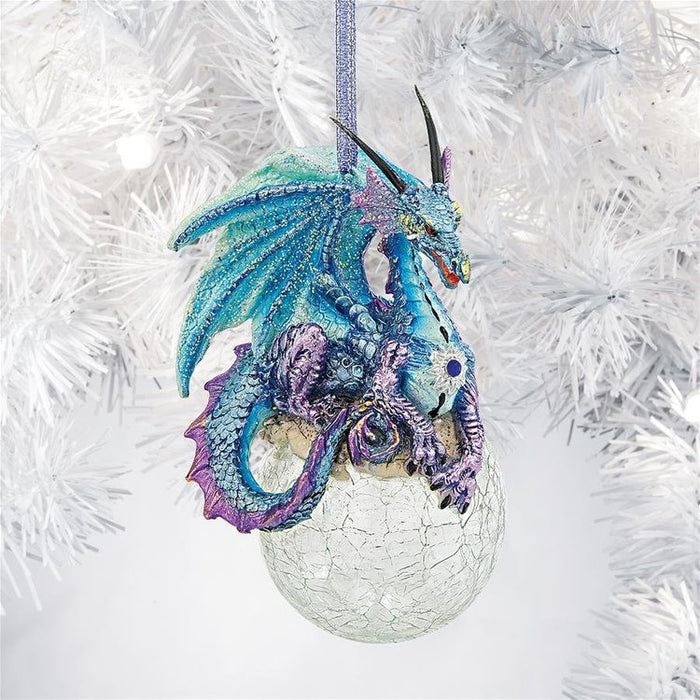 Frost the Gothic Dragon Holiday Ornaments