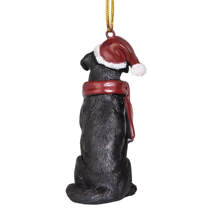 Black Labrador Retriever Holiday Dog Ornament Pet Decoration