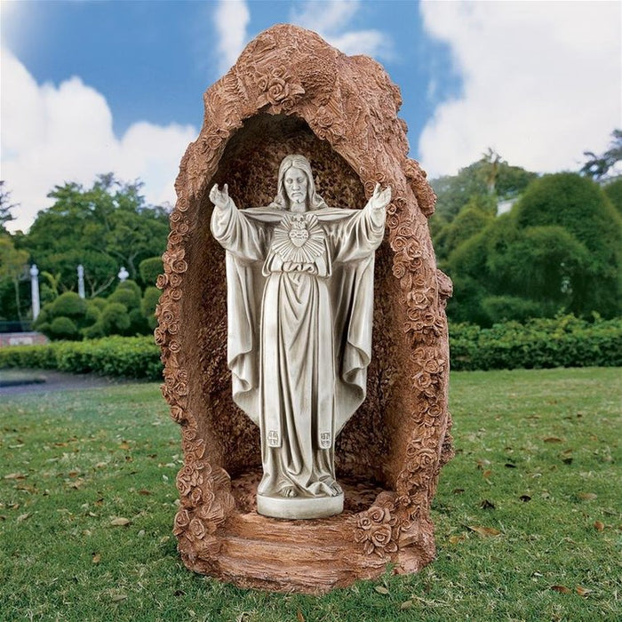 The Sacred Heart of Jesus Spiritual Garden Statue