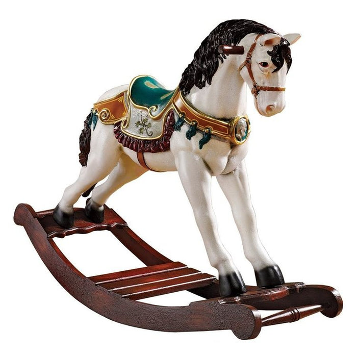 Victorian Carousel Pony Rocking Horse Statue