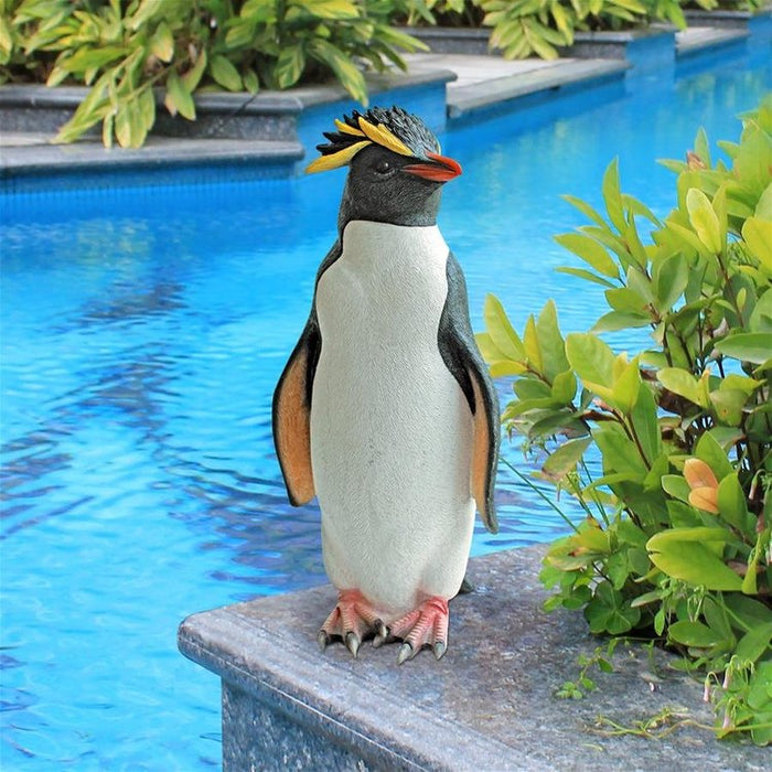 Rock Hopper Penguin Garden Statue