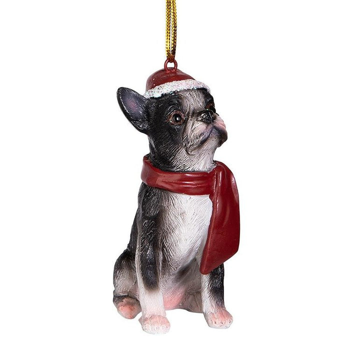 Boston Terrier Holiday Dog Ornament Pet Decoration