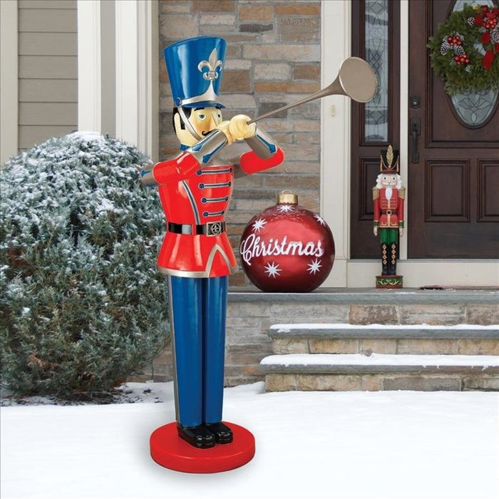 Trumpeting Soldier Holiday Statues