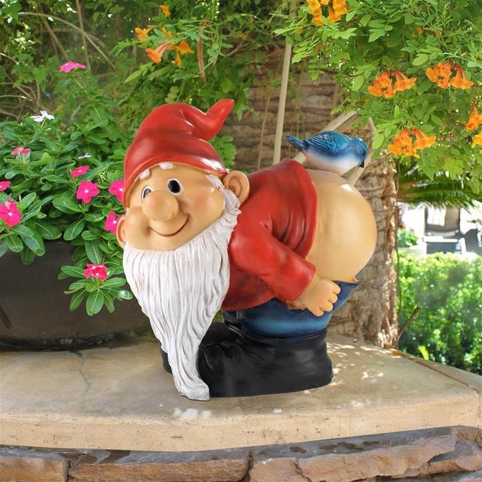 Loonie Moonie Bare Buttocks Garden Gnome Statues