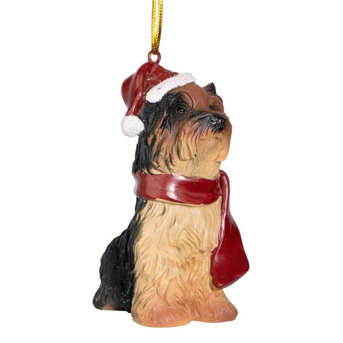 Yorkshire Terrier Holiday Dog Ornament Pet Decoration