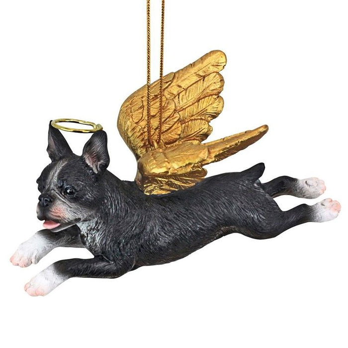 Honor Your Pet: Boston Terrier Holiday Dog Angel Ornament