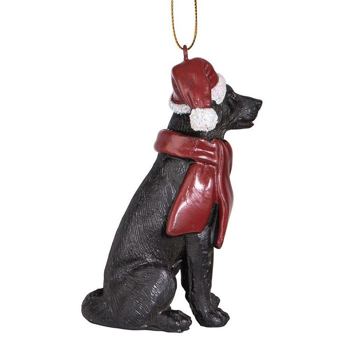 Black Labrador Retriever Holiday Dog Ornament Pet Decoration