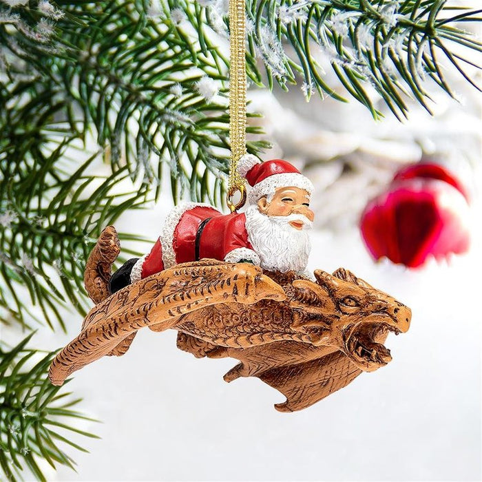 Santa and the Snowdragon 2020 Holiday Gothic Ornaments