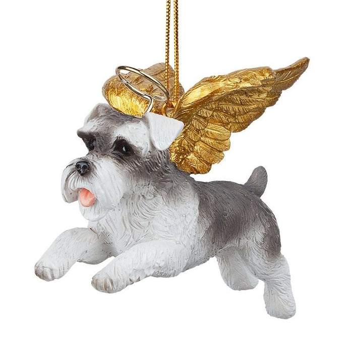 Honor Your Pet: Mini Schnauzer Holiday Dog Angel Ornament