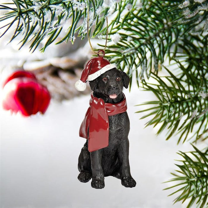 Black Labrador Retriever Holiday Dog Ornament Pet Decoration