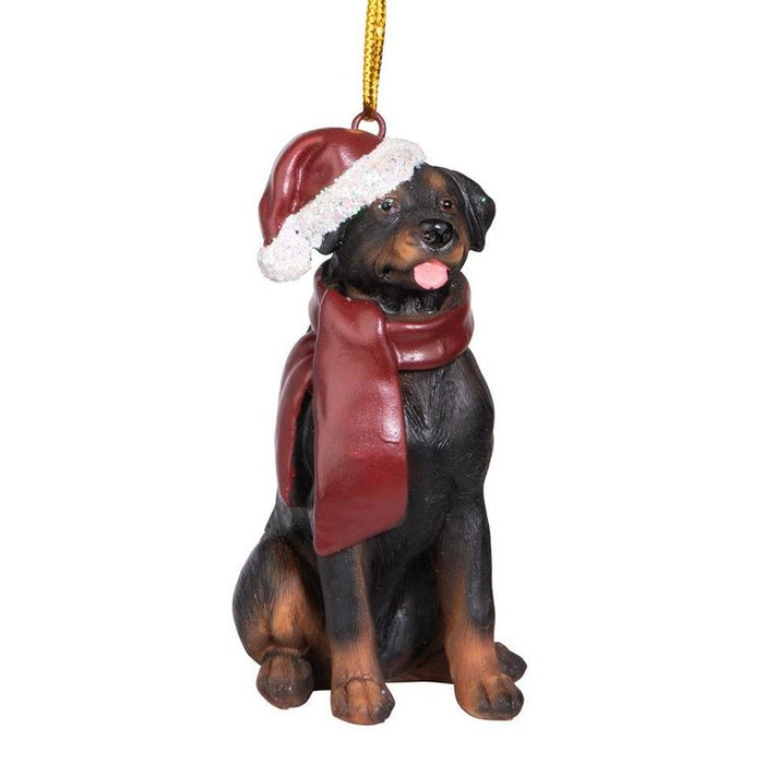 Rottweiler Holiday Dog Ornament Pet Decoration