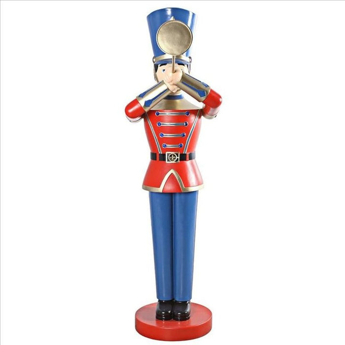 Trumpeting Soldier Holiday Statues