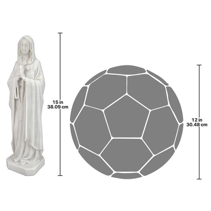 Blessed Virgin Mary Bonded Marble Resin Statue: Large