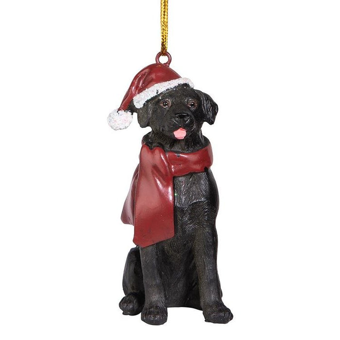 Black Labrador Retriever Holiday Dog Ornament Pet Decoration