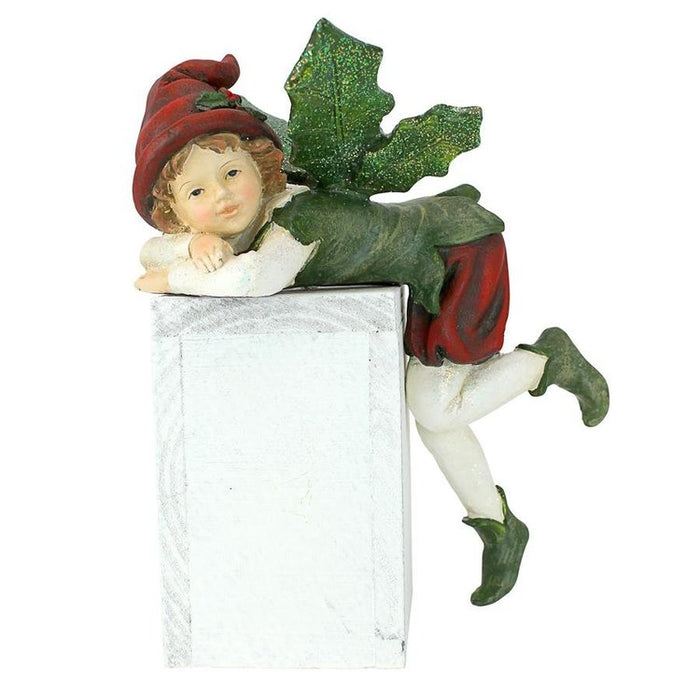 Santa's Christmas Elf Shelf Sitter Statues