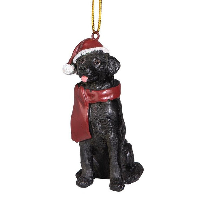 Black Labrador Retriever Holiday Dog Ornament Pet Decoration