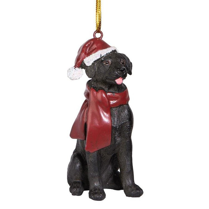 Black Labrador Retriever Holiday Dog Ornament Pet Decoration