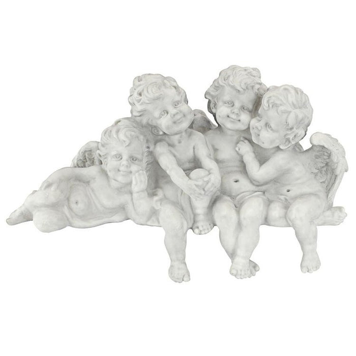 Cherub Conclave Shelf Sitting Angel Statue