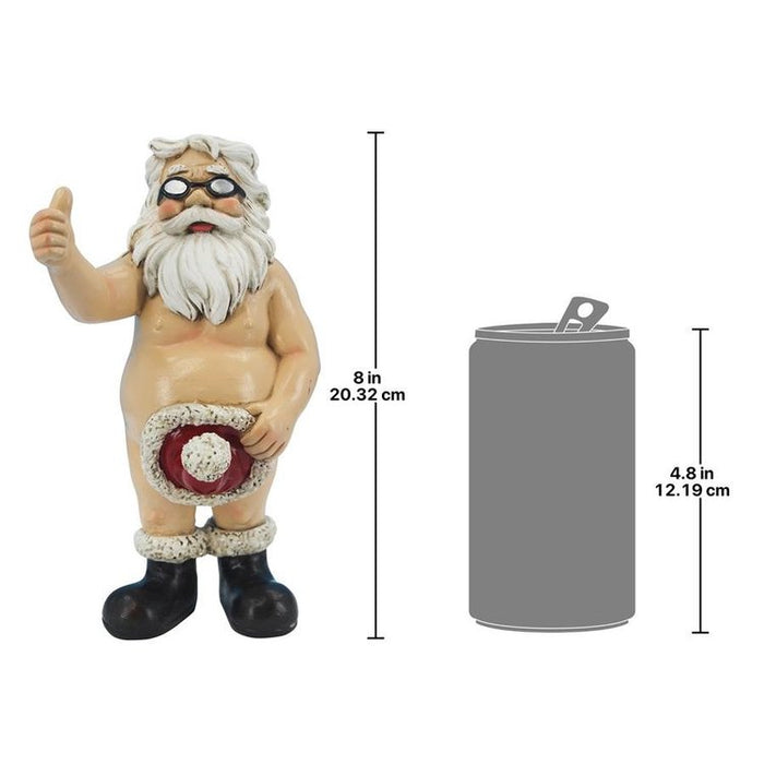 Santa Unwrapped, Buck-Naked Father Christmas Holiday Statue