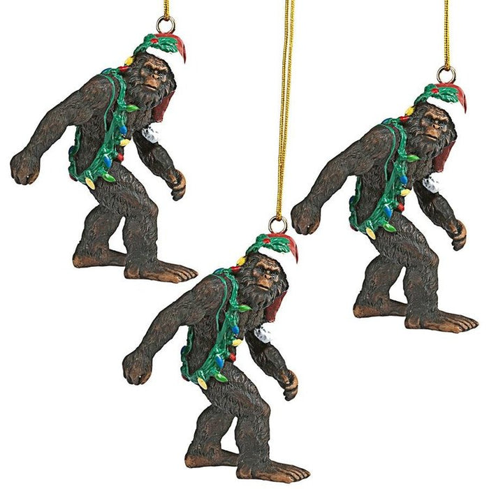 Bigfoot the Yeti Christmas Ornaments