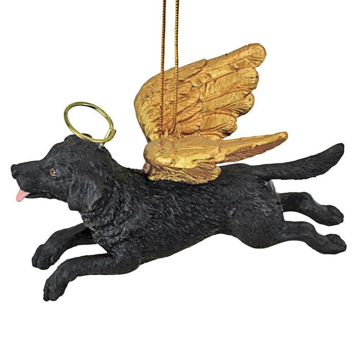 Honor Your Pet: Black Lab Holiday Dog Angel Ornament