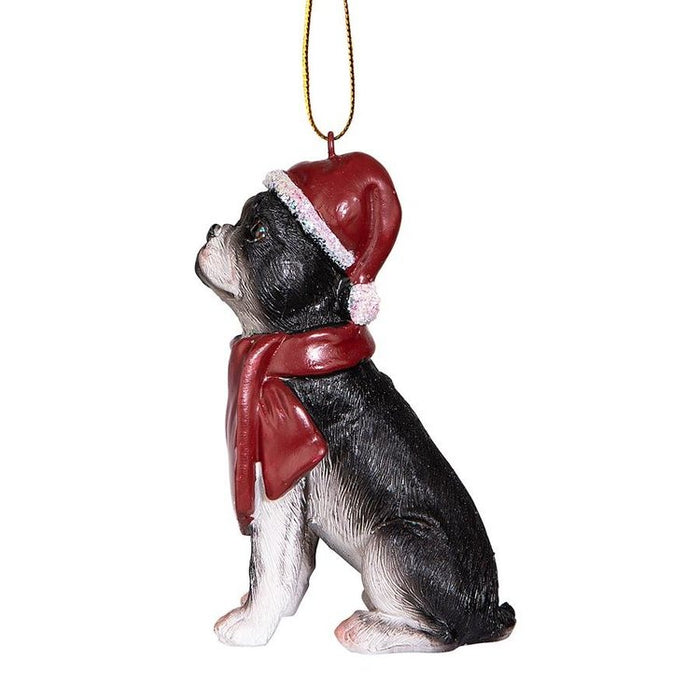 Boston Terrier Holiday Dog Ornament Pet Decoration